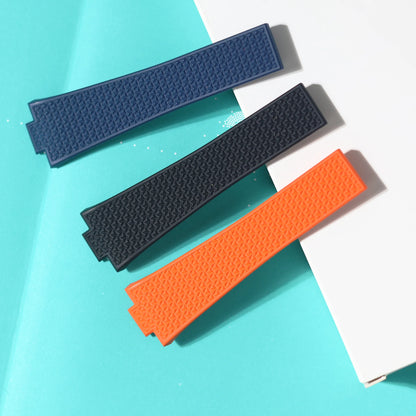 Convient pour Tissot PRX 35mm 40mm diamètre du cadran CTS Premium FKM remplacement en caoutchouc barres à ressort à dégagement rapide coupées sur la taille bracelet de montre