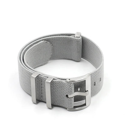 Premium Quality Nylon Watch Strap, 18mm 20mm 22mm, Black, Green, Khaki, Grey, Elastic, Replacement Bracelet for Men