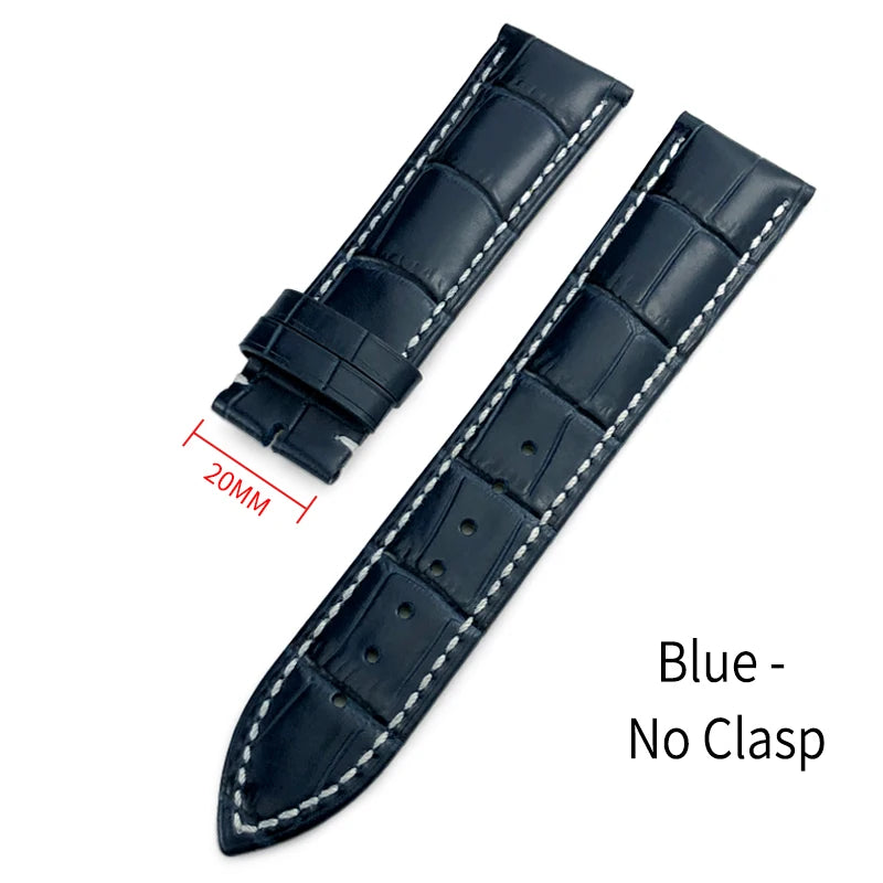 Bracelet de montre en cuir véritable 20mm 21mm 22mm pour Breitling Avenger Navitimer Chronomat Superocean Heritage Yellow Wolf