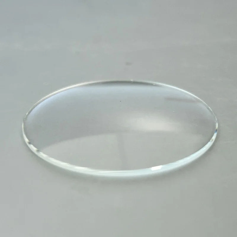 Vetro rotondo in cristallo a doppio cupola, bordo da 1,2 mm di spessore, da 28 mm a 37,5 mm, per orologiai T2580