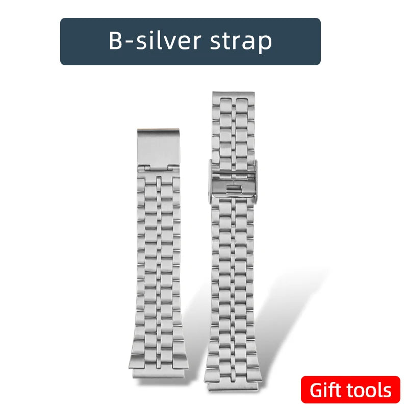 A158 169 Cassa in metallo Bracciale in acciaio inossidabile da 18mm per Caiso a159 a158 argento/nero/oro Cornice in vetro Uomo Donna Mod kit parte