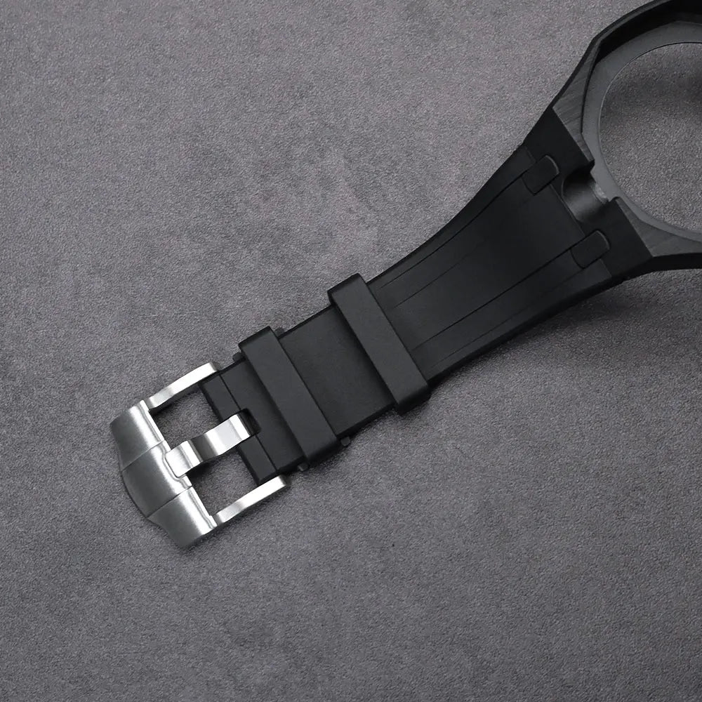 Kit de modification intégré pour Swatch x AP Royal Oak : Boîtier en céramique Pop + Bracelet en silicone pour convertir une montre de poche en bracelet de remplacement