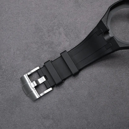 Kit de modification intégré pour Swatch x AP Royal Oak : Boîtier en céramique Pop + Bracelet en silicone pour convertir une montre de poche en bracelet de remplacement
