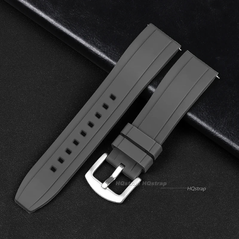 Cinturino per orologio in silicone di alta qualità, cinturino in gomma a sgancio rapido 20mm 22mm, bracciale di ricambio, accessori per donne e uomini