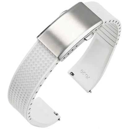 Bracelet montre Racing / Aviateur en caoutchouc Premium - Rapide, Boucle Déployante - A Découper