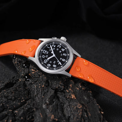 Nouveau Bracelet de montre CTS FKM Bracelet en caoutchouc fluoré 18 19 20 22 21mm fermoir pliant à dégagement rapide coupe sur la taille Bracelet de remplacement réglable