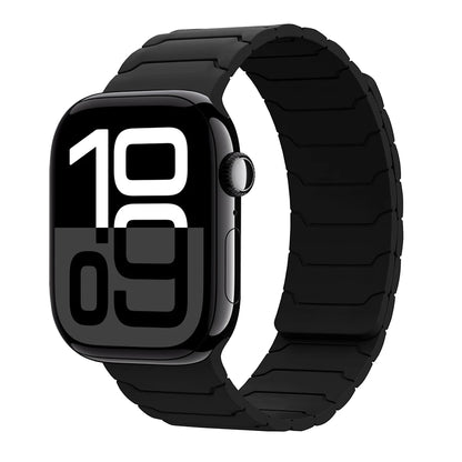 Magnetisches Armband für Apple Watch, 46 mm 44 mm 45 mm 40 mm 42 mm 41 mm, aus Silikon, Correa, Armband für IWatch Serie 11 10 SE 9 8 7 6 5 4 3