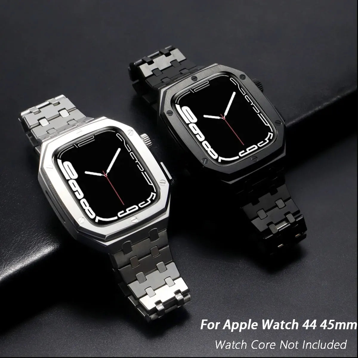 Kit di modifica per Apple Watch 45 mm 44 mm, telaio in metallo, kit di modifica per iWatch Series 6 5 4 SE, accessori