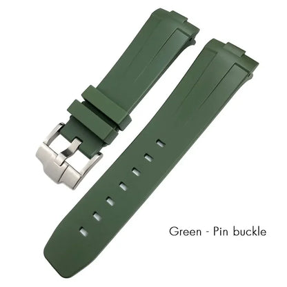 Cinturino per orologio in gomma, 22mm 24mm 21mm 23mm, per SEIKO 5 SKX Citizen Longines HUAWEI Rolex DEEPSEA, braccialetto sportivo impermeabile in silicone