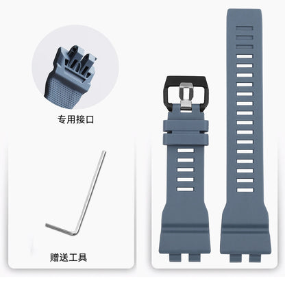 Cinturino di ricambio in silicone morbido impermeabile per orologio Casio GBD-100 Series, cinturino sportivo da esterno da uomo, accessori