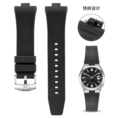 FKM-Cinturino per orologio in gomma fluorurata da uomo e donna, estremità convessa speciale, a sgancio rapido, Citizen NJ0150, NJ0151, NJ0158, 9 mm