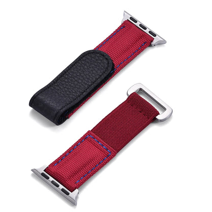 Cinturino Solo Loop in nylon intrecciato per Apple Watch 45mm Ultra 2 49mm 38mm 44mm 40 41mm 42mm, cinturino in pelle per serie 10 9 8 7 5 SE