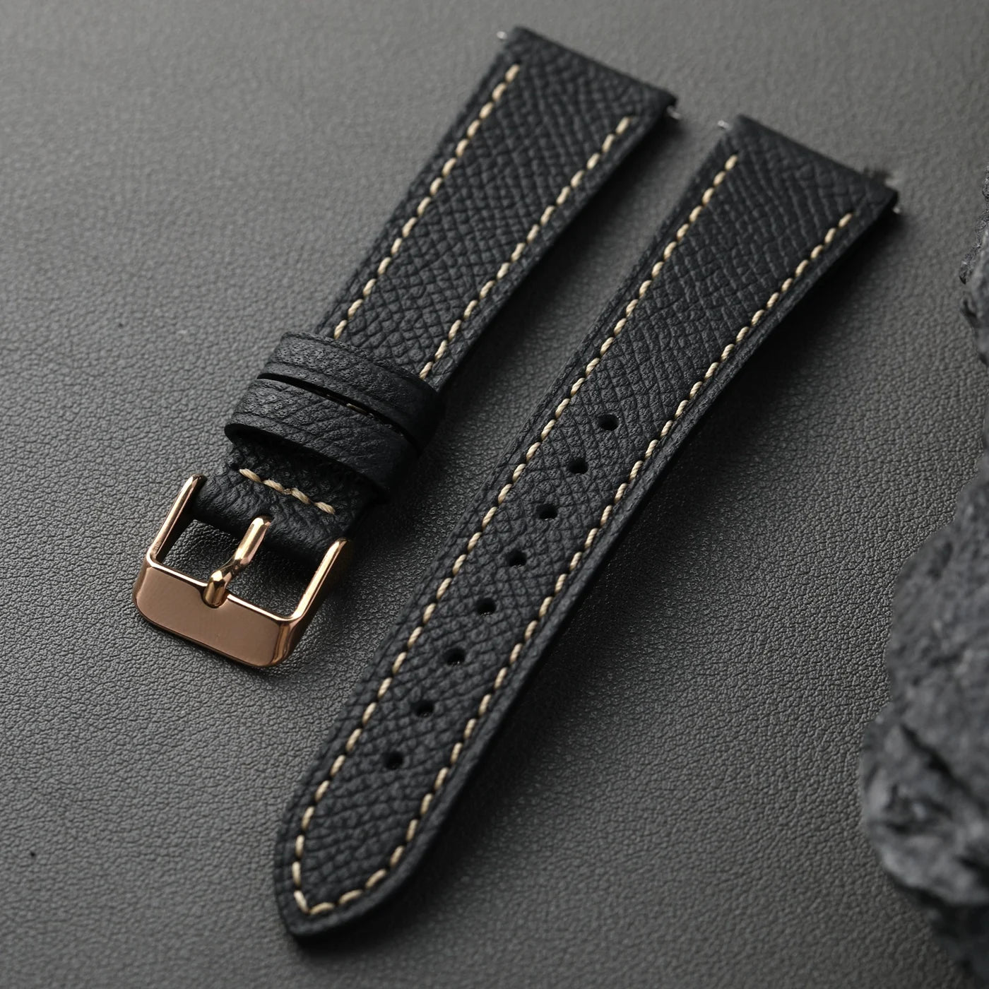 Cinturino in pelle con motivo a palmo fatto a mano, di alta gamma 18 19 20 21 22MM, cinturino morbido da uomo in pelle di vacchetta a strato superiore, cinturino per orologio in stile retrò