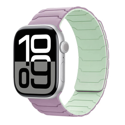 Magnetisches Armband für Apple Watch, 46 mm 44 mm 45 mm 40 mm 42 mm 41 mm, aus Silikon, Correa, Armband für IWatch Serie 11 10 SE 9 8 7 6 5 4 3