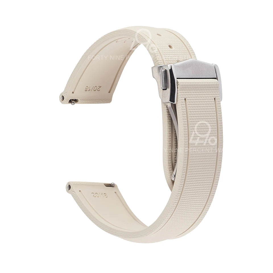 Bracelet universel à dégagement rapide, 20mm 21/22mm, 18/19mm/23mm/24mm, FKM, en caoutchouc, pour Omega Rolex Tissot Seiko