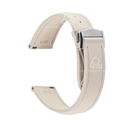 Bracelet universel à dégagement rapide, 20mm 21/22mm, 18/19mm/23mm/24mm, FKM, en caoutchouc, pour Omega Rolex Tissot Seiko