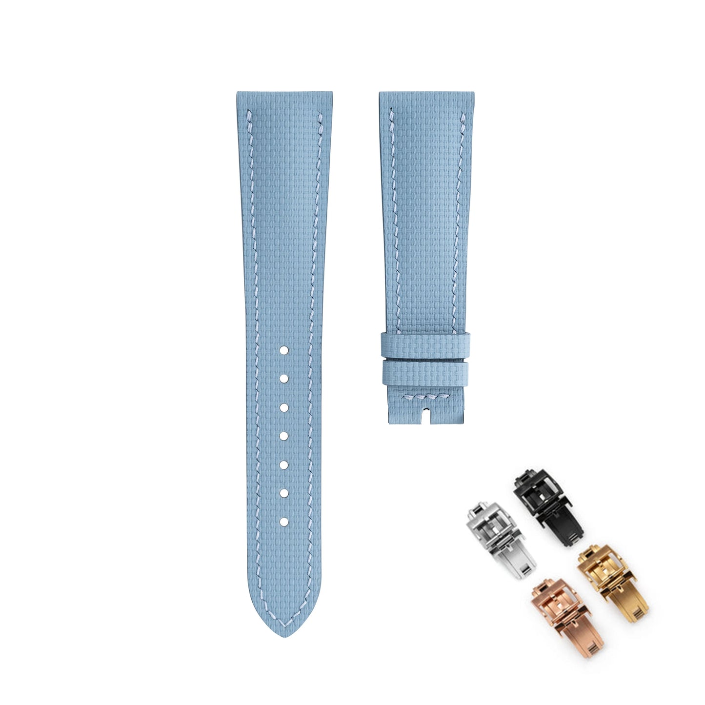 FKM Universal Rubber Watch Strap, with Quick Release Bar, 12 Colors, 18 19 20 21 22mm, Fluoro Rubber Watch Straps