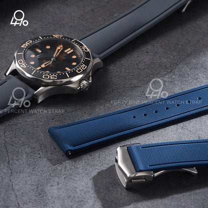 Bracelet universel à dégagement rapide, 20mm 21/22mm, 18/19mm/23mm/24mm, FKM, en caoutchouc, pour Omega Rolex Tissot Seiko