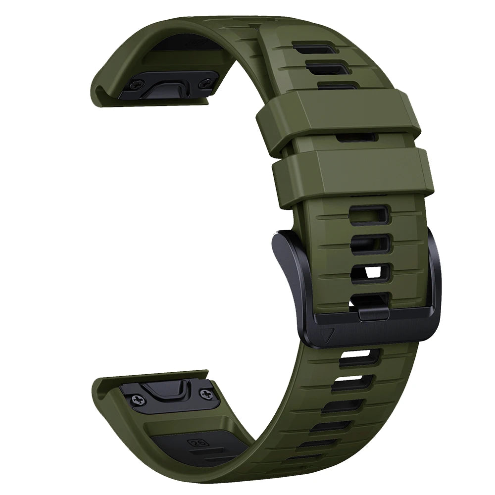Bracelet en silicone QuickFit 22mm 26mm pour Garmin Fenix 8Pro 7 7X 6X Pro 5X Plus Epix Gen2 Enduro 3 2, bracelet de montre souple à libération rapide