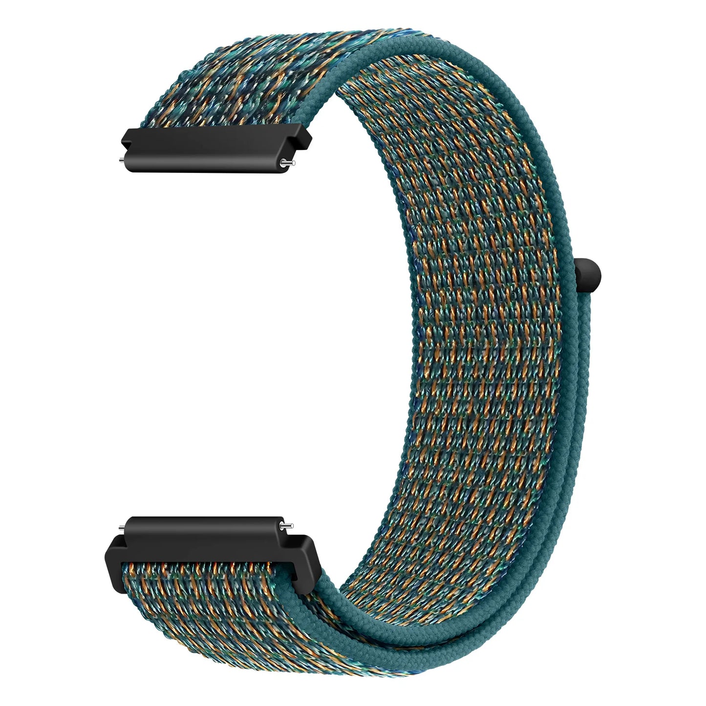 Bracelet à boucle en Nylon pour Amazfit Bip 6/5/GTS 4/3/2/2e/Mini/GTR 42mm/47mm/GTR 4/3 Pro Sport, 20mm/22mm, 2 bandes