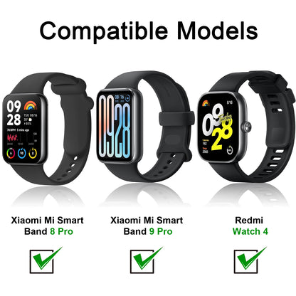 Bracelet en silicone souple pour Xiaomi Mi Band 8 Pro/9 Pro, bracelet de sport pour Xiaomi Redmi Watch 4 5 6, remplacement de bracelet