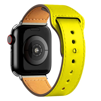 Cinturino in pelle per Apple Watch, Ultra 3, 49mm, 46mm/42mm, 41mm/45mm, 44mm, 40mm, iWatch serie 11 10 9 8 7 4 5 6 se
