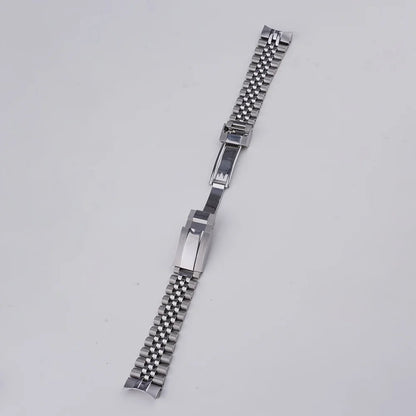 Rolamy 20mm bracelet jubilé pour Seiko Prospex alpiniste SPB115 117 121 123 209 SARB013 15 bracelet de montre en acier inoxydable à extrémité incurvée solide