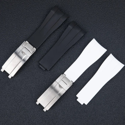Cinturino per orologio in caucciù fluorurato FKM premium, impermeabile, 22mm, per cinturino Rolex Explorer II 42mm 226570