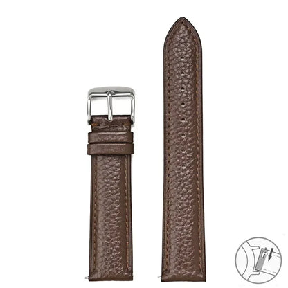 Bracelet universel en cuir véritable à dégagement rapide, 12 13 14 15 16 17 18 19 20 21 22 23 24mm, pour femmes et hommes d'affaires