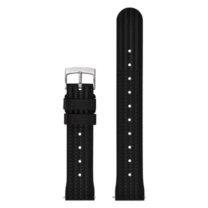 FKM – Fluororubber Waffle Watch Strap, 20mm 22mm, Universal, Waterproof, Comfortable, Sport, Quick Release