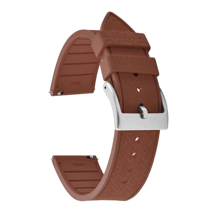 20MM 22MM supprime des bracelets de montre en caoutchouc fluoroélastomère/FKM mosaïque pour hommes femmes-bracelet de Sport étanche de remplacement à dégagement rapide