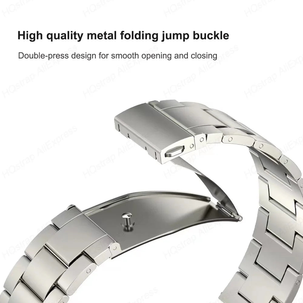 Titanium and Stainless Steel Bracelet, for Samsung Galaxy Watch 6 Classic 43 47mm 40/44mm, for Galaxy Watch 6 5 4, gapless