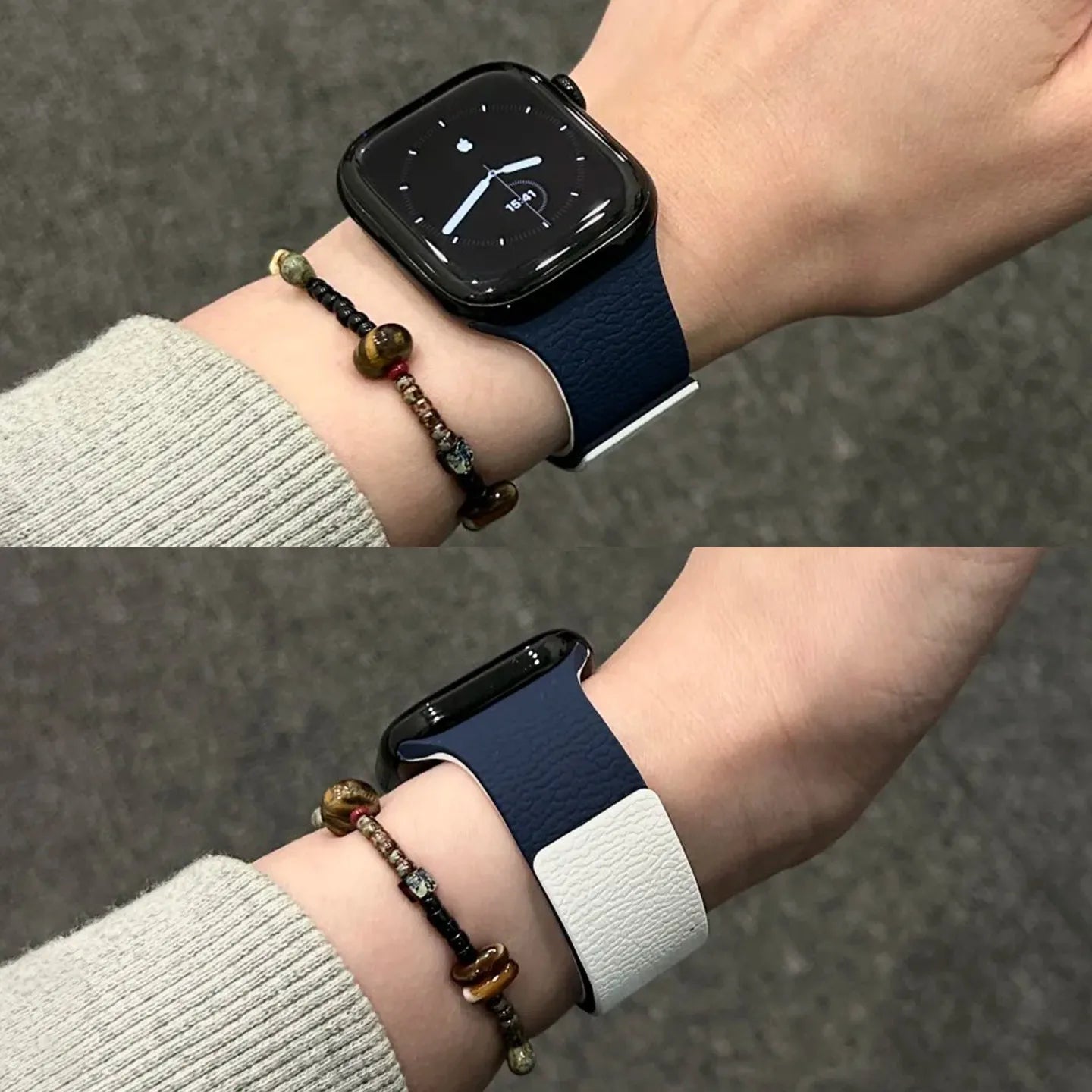 Bracelet en silicone magnétique bicolore pour Huawei Fit 4Pro 4 3 2 1