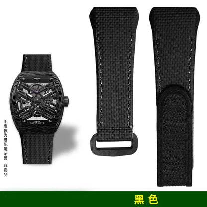Bracelet de montre en caoutchouc FKM personnalisé pour Franck Muller V45/V32/V41 |   Bracelet en caoutchouc fluoré imperméable |   Bracelet de remplacement de luxe durable