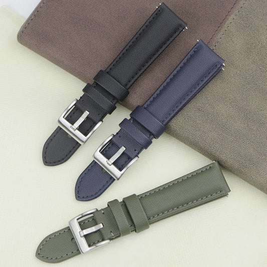 High-quality voile fabric watch strap, 18mm 19mm 20mm 22mm, waterproof fabric watch strap, quick-release belt accessories