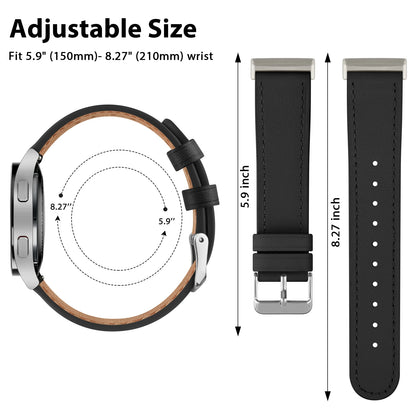 Bracelet en cuir 20mm pour Samsung Galaxy Watch FE 7 6 5 4 40mm 44mm/Watch 4 6 Classic 43 47mm/Active 2/5Pro 45mm/Watch 3 41mm