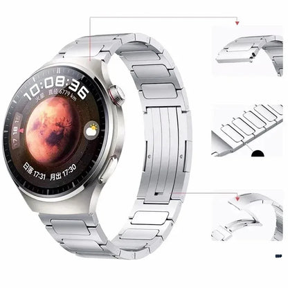 Cinturino in titanio da 22 mm per OnePlus Watch, 46 mm/3/2/2R, traspirante, di lusso, per OPPO 4 Pro-X-X2/Realme Watch S2-2 3S Pro