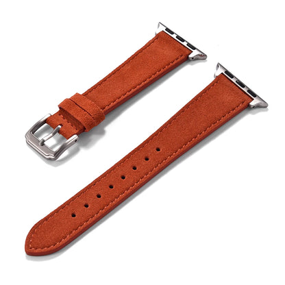 Cinturino in pelle scamosciata per Apple Watch Ultra 2 42mm 45mm 44mm, per iWatch 8 7 6 5 SE, cinturino in pelle da donna e da uomo, cinturino in pelle per affari, 38mm 40mm 41mm