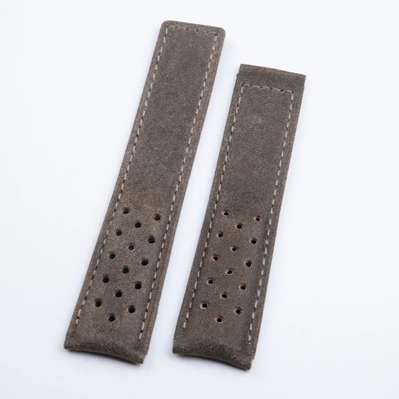Cinturino per orologio in pelle di vacchetta morbida e satinata, 20/22/24mm, per cinturino TAG HEUER CARERA AQUARACER Monaco F1, fibbia pieghevole in acciaio