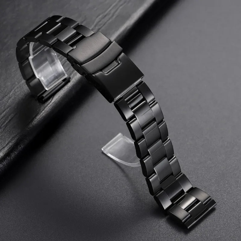 20/22mm 24mm 26mm 28mm Diving Metal Belt Bracelet, Universal Men's and Women's Watch Strap for Rolex, Solid Stainless Steel Strap for Seiko