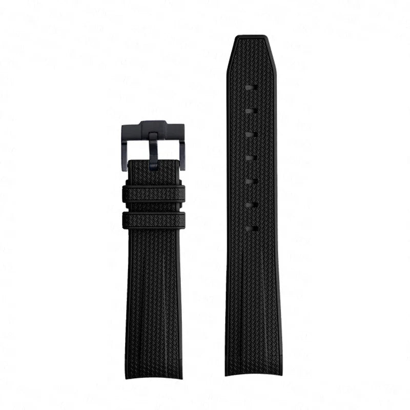 Bracelet de montre en caoutchouc et Silicone, 20mm, pour Omega X Swatch Joint MoonSwatch, pour Seamaster 300, pour hommes et femmes, extrémité incurvée