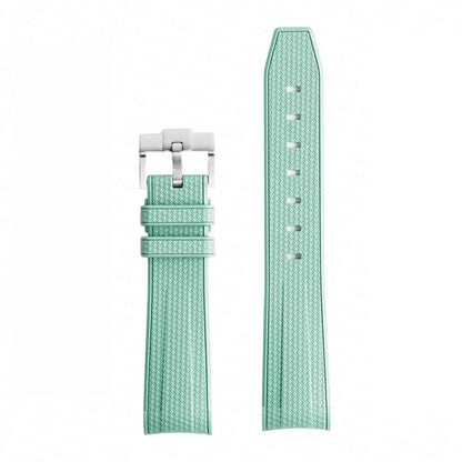 Bracelet de montre en caoutchouc et Silicone, 20mm, pour Omega X Swatch Joint MoonSwatch, pour Seamaster 300, pour hommes et femmes, extrémité incurvée
