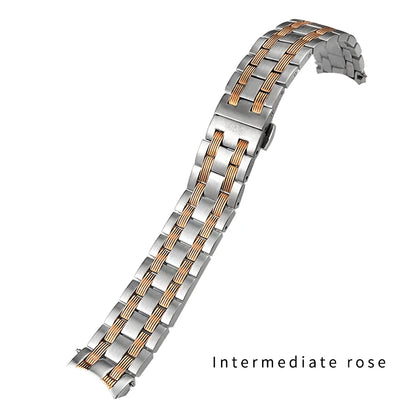 Cinturino per orologio in acciaio inossidabile per Tissot T065 1853, serie T065430A, cinturini da 19mm, argento, rosa, dorato, cinturino per orologio in metallo massiccio