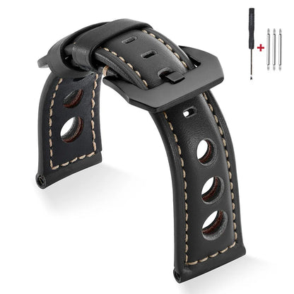 Bracelet de montre Vintage en cuir de vache, 20mm 22mm 24mm 26mm, bracelet de montre en cuir véritable pour femmes et hommes, ceinture avec boucle ardillon