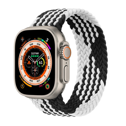 Bracelet tressé Solo Loop pour Apple Watch, 46mm 44mm 40mm 45mm 41mm 42mm, Correa, iWatch Series 11 10 9 SE 8 7 6 5 4 3