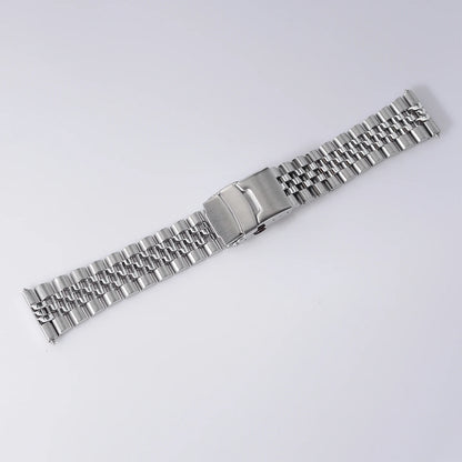 Bracelet de montre Jubilee à extrémités plates en acier inoxydable de 22 mm pour Seiko SBBN031/SNE497