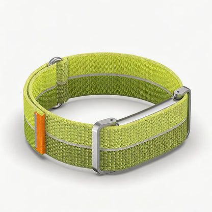 Metal Protective Case, Nylon Strap for Google Fitbit Air, Ultra-Thin Replacement Bracelet, Featherlight, Breathable, Quick Release