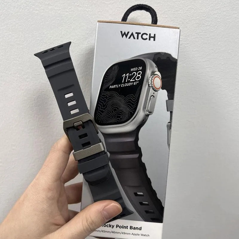 Bracelets sportifs pour Apple Watch SE Series Ultra 11/10/9/8/7/6/5/4/3/2/1, 49 mm, 46 mm, 45 mm, 44 mm, 42 mm, Sport