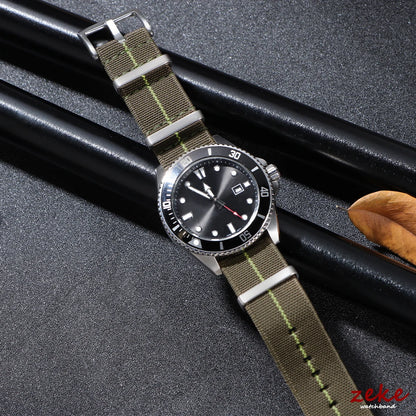 Washable Elastic Nylon Watch Strap for IWC Tissot 60s French Troops Parachute Bag, 18mm 20mm 22mm, Outdoor Sports Bracelet