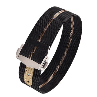 Canvas and Nylon Watch Strap, 18-20-22mm, for Omega X Swatch MoonSwatch for Seiko Men Women Sport, Waterproof, Folding Buckle